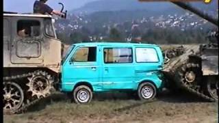 NEW!!! MEGA CRASH! Tank & SUZUKI! T 55 AM & ATS crushes car