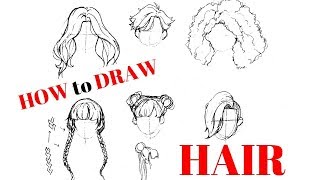 How to draw hair!~ An Updated Tutorial!
