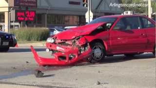 Motorcycle Crash with Car at Elmhurst Rd and Camp McDonald Rd, Prospect Heights