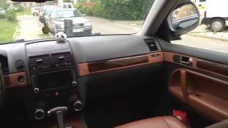 Перетяжка алькантарой салона "Фольксваген Туарег" - Taping Alcantara interior "Volkswagen Touareg"