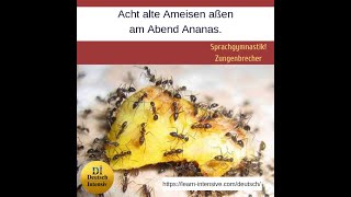 Zungenbrecher Teil 2! Немецкий онлайн с Deutsch Intensiv. Произношение: скороговорки