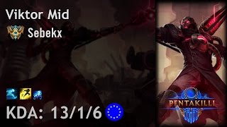 Viktor Mid vs Ryze - Sebekx - EUW Challenger Patch 6.20