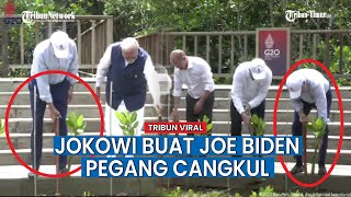 Hanya di Indonesia, Pimpinan Negara Amerika Serikat Diminta Pegang Cangkul