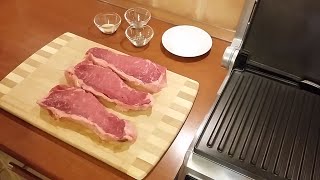 СТЕЙК НА ГРИЛЕ стриплойн. Подробно!