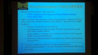 Conférence sur la vitesse du neutrino - Faculté de Physique de Strasbourg