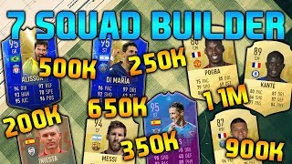 FIFA 19 SQUAD BUILDER 200K 250K 350K 500K 650K 900K 11M SQUAD BUILDER FUT CHAMPIONS FIFA 19