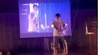 Tetris on Laser Harp [DOUBLE SPEED] @ OHM2013