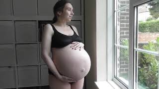Pregnant huge belly