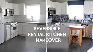 Budget rental kitchen remodel that is easily reversible