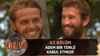 Oyun sonu güldüren sohbet! Adem bir türlü kabul etmedi... | 62. Bölüm | Survivor 2018