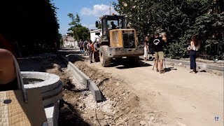 Возмущенные жители  вышли к строителям дороги в Севастополе