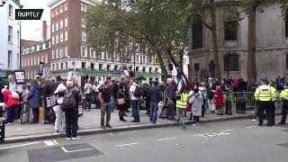 LIVE: Assange supporters rally in London