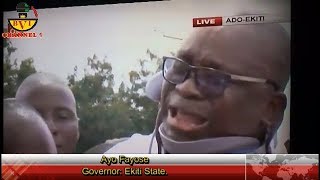 Buhari Led APC Government Want To Kill Me Fayose Cries Out.