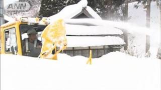 強い寒波再び・・・秋田で記録的大雪　JR運休も(12/01/31)