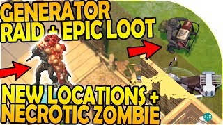 GENERATOR RAID + EPIC LOOT- NEW LOCATIONS + NECROTIC ZOMBIE- Last Day On Earth Survival 1.7.2 Update
