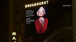 Broadway Lights Dimmed for Carol Channing