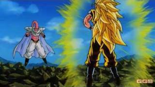 SSJ3 Goku Vs Super Buu(Gotenks Absorbed)[1080p HD]