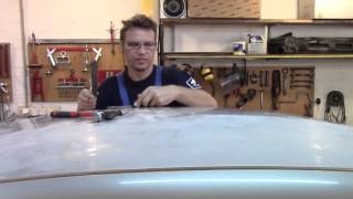 Кузовной ремонт. Рихтовка сложной крыши на Ланосе. Body repair.