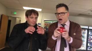 Chris Kattan teaches me how to eat an apple like Mr. Peepers
