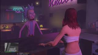 GTA 5 Rick and Morty in the strip club