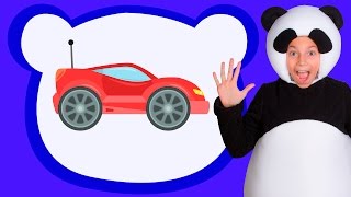 ?РАСКРАСКА? - ТРИ МЕДВЕДЯ ?- веселая развивающая песенка мультик для детей малышей про машинки