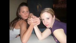 Dulcie vs Genette Girls Arm Wrestling