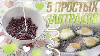 5 Простых Завтраков ❤