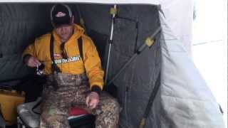 Agressive ice fishing jigging tip
