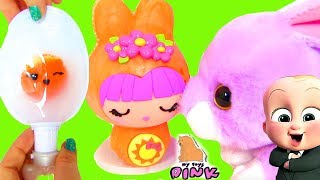#Smooshins Kawaii Squishy Maker #Зверюшки СВОИМИ РУКАМИ Surprise Eggs | Май Тойс Пинк