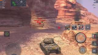 WoT Blitz Game Play - M4 and T1 Heavy Platoon
