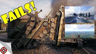 ARMORED FAILS - Funny & Epic Moments from WOT, WOWS, WT! (July 2018)