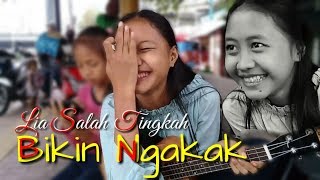 KESERUAN NONGKRONG BARENG LIA BELAJAR UKULELE  | SAMPE PANAS DINGIN