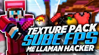TE LLAMARAN HACKER CON ESTE TEXTURE PACK?SUBE FPS?|PVP 1.8 Minecraft