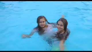 Alina and Mary in the Pool