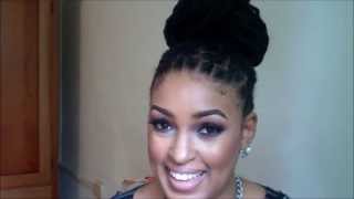 HAIR TUTORIAL| PIN-LESS LOC BUN