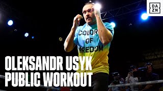 Oleksandr Usyk's Public Workout Before Anthony Joshua Showdown