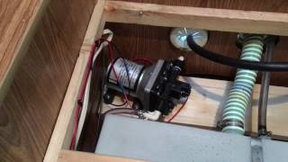 Popup Camper Fresh Water Tank Pump Installation