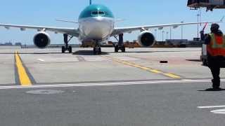 Aer Lingus A330 Airbus arriving at JetBlue Airways Terminal 5 JFK by jonfromqueens