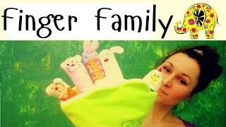 Детская песня с текстом на английском. Семья Пальчиков. Animals Finger Family