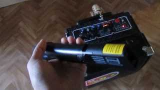 активная колонка-тележка с радио микрофоном