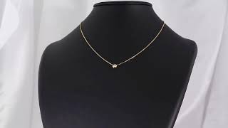 カルティエ ディアマン レジェLM ダイヤモンドネックレス 0.18ct/ベゼルセッティング/覆輪留め/K18YG/750/Cartier 翌日配送可■202423