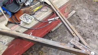 Семья Бровченко. Замена прицепного устройства на автомобильном прицепе своими руками.