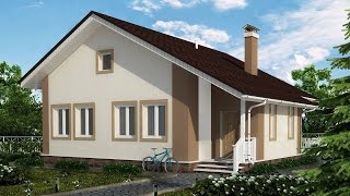 Проект одноэтажного загородных домов