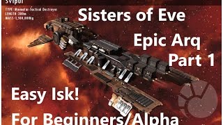 Eve Online - Sisters of Eve Epic Arq Mission 1 - 9! In Sexy Svipul! Blitz Action! Part 1