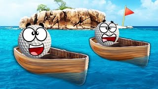 НИКТО НЕ ПРОЙДЕТ ПОСЛЕДНЕЮ ЛУНКУ НА ПИРАТСКОЙ КАРТЕ С ДЕРЕВЯННЫМИ ЛОДКАМИ В GOLF IT