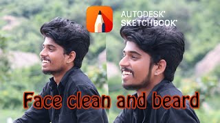 How to smooth and clean your face | beard edit  | autodesk tutorial #autodesk #editing #tutorial #re