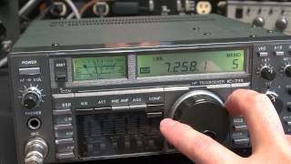 Icom IC-735 Ham Radio HF Transceiver Checkout QSO Demo