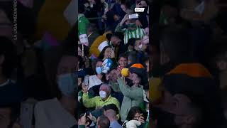 Real Betis fans throw thousands of toys onto pitch for charity