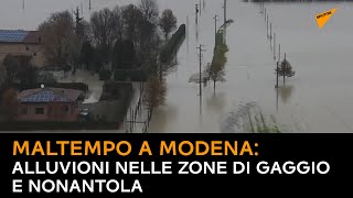 Maltempo a Modena: alluvioni nelle zone di Gaggio e Nonantola