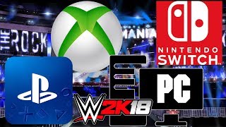 PS4 vs XBOX ONE vs NINTENDO SWITCH vs PC | WWE 2K18